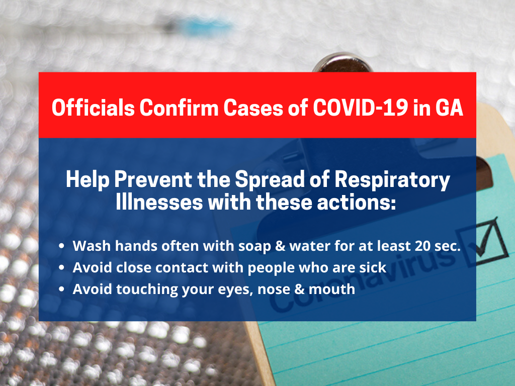 Officials Confirm Cases of COVID-19 in GA